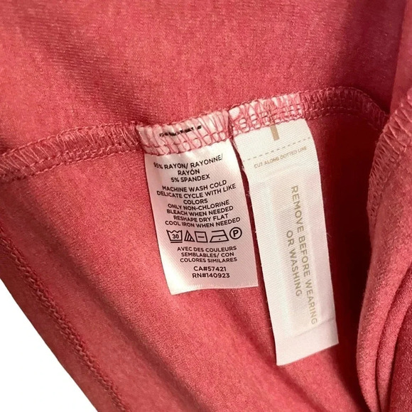 NWT LOFT Pink Ruffle Sleeve Swing Dress - Picture 3 of 5